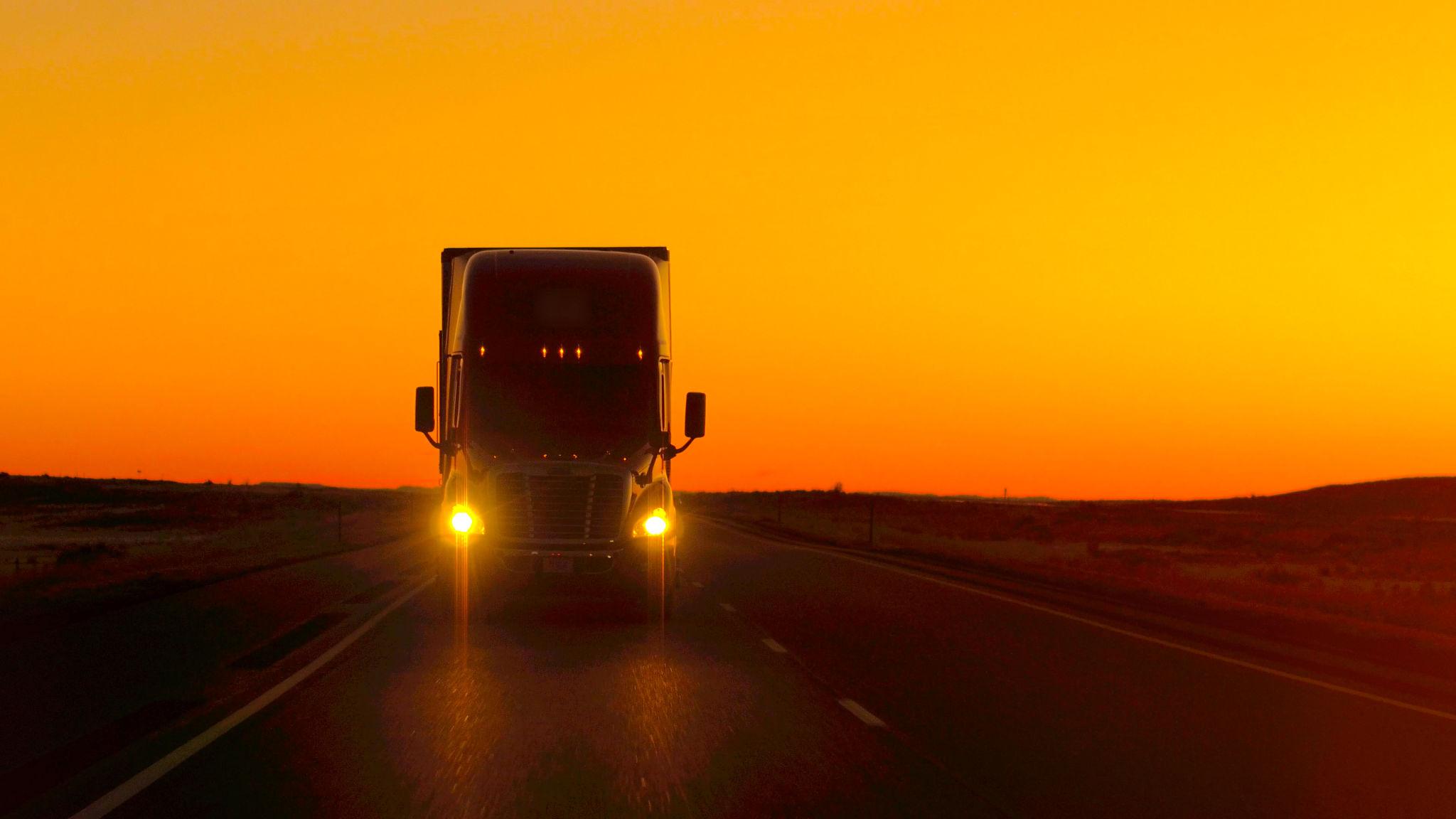 A Ryco truck moving freight on the road